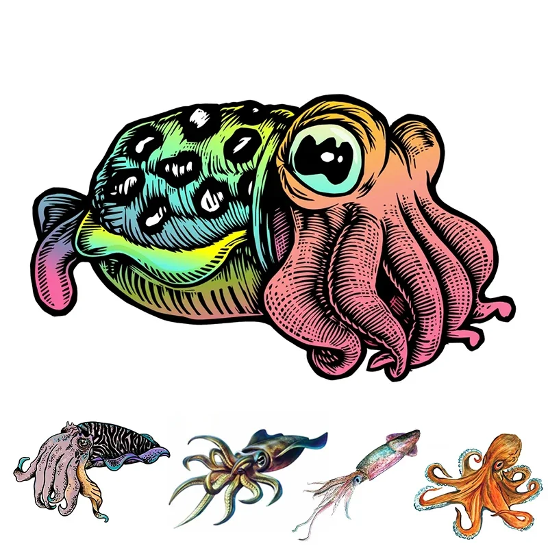 Weight Plate Bumper - Car Waterproof Self-adhesive Stickers, Squid Stickers,