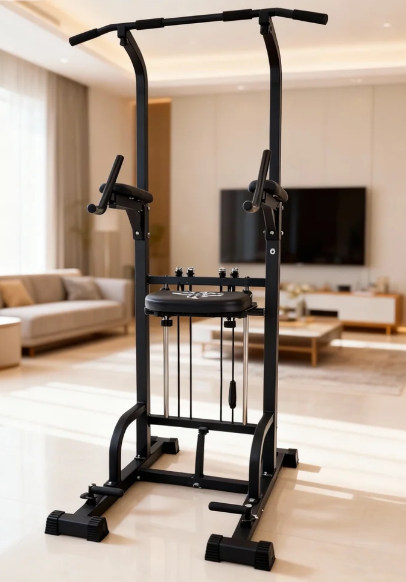 Home Gym Pull Up Bar - Power Tower Pull-Up Dip Station 450LBS