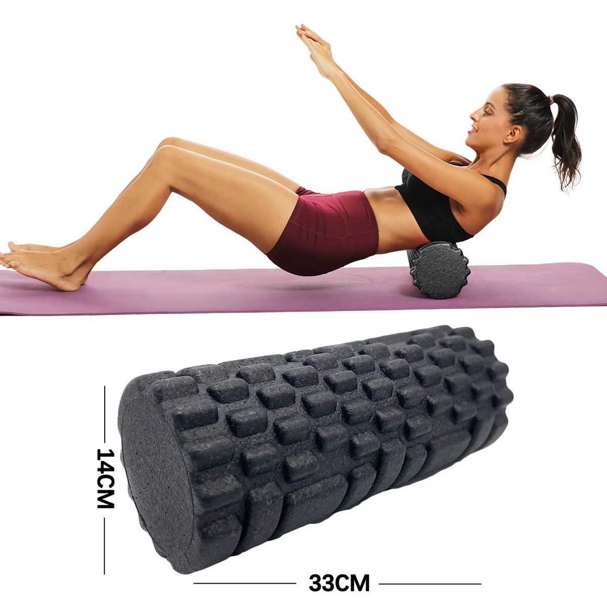 Home Gym Yoga - 30/33cm Fitness Foam Roller Yoga Massage