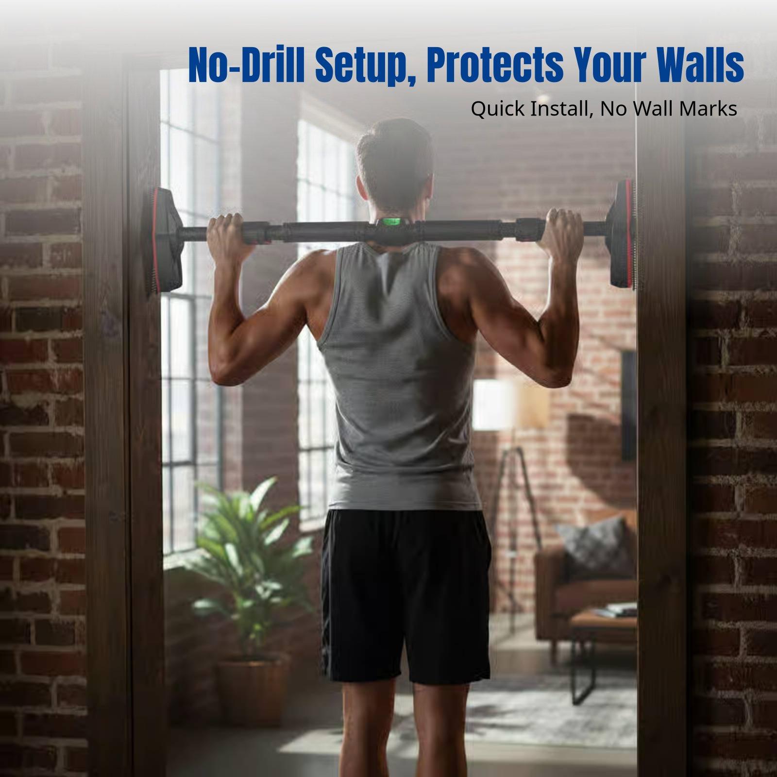 Home Gym Pull Up Bar - Heavy Duty Door Frame Pull Up
