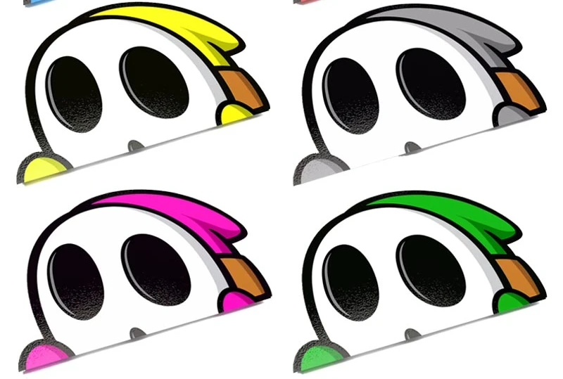 Car Stickers Cartoon Shy Guy P - Weight Plate Bumper ulasan dan harga