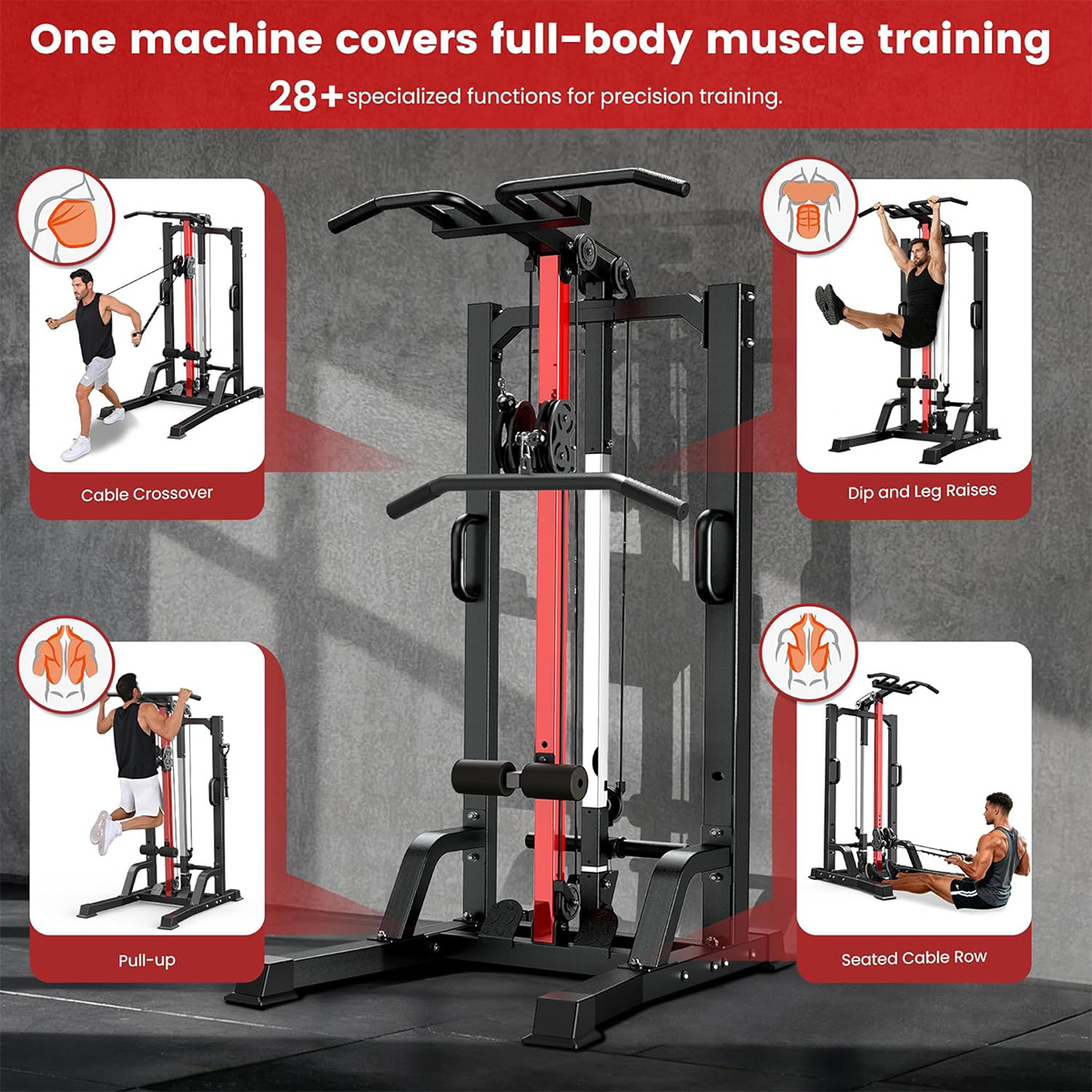 Pooboo Home Gym Machine - High - Home Gym Workout Equipment ulasan dan harga
