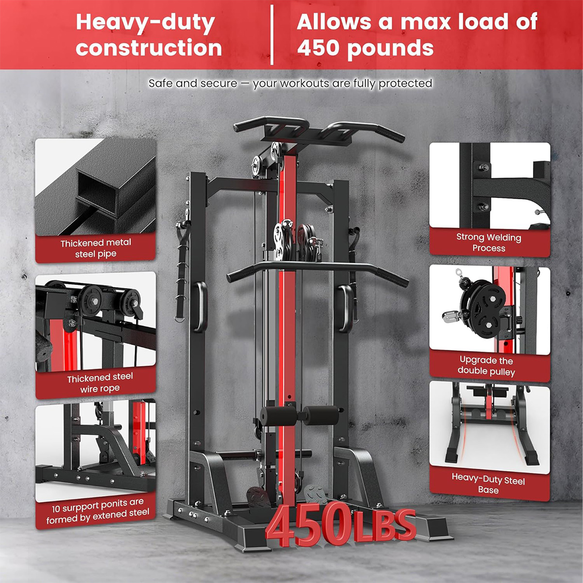 Pooboo Home Gym Machine - High - Home Gym Workout Equipment ulasan dan harga