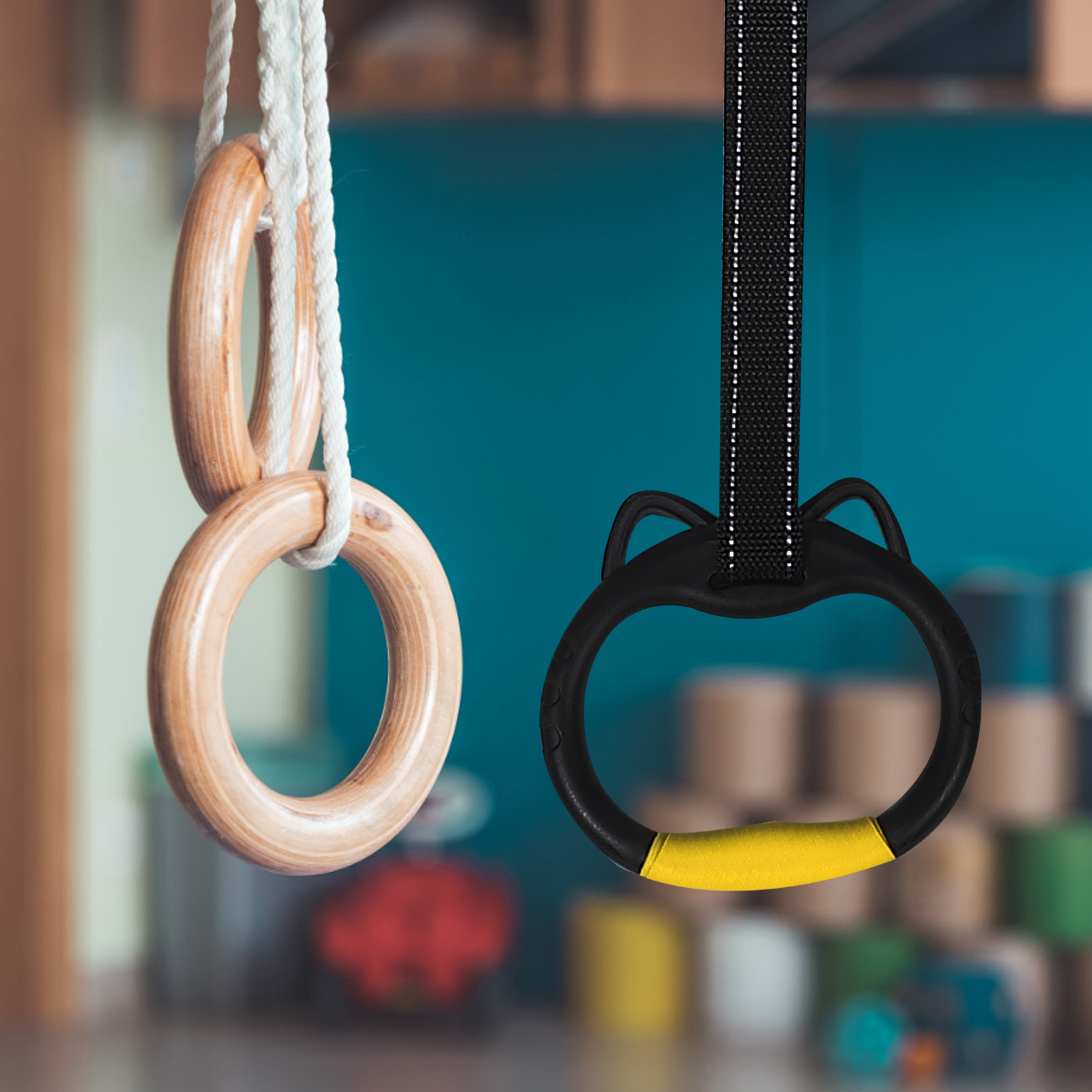 1 set 1 Set Gymnastics Rings F - Home Gym On Carpet ulasan dan harga