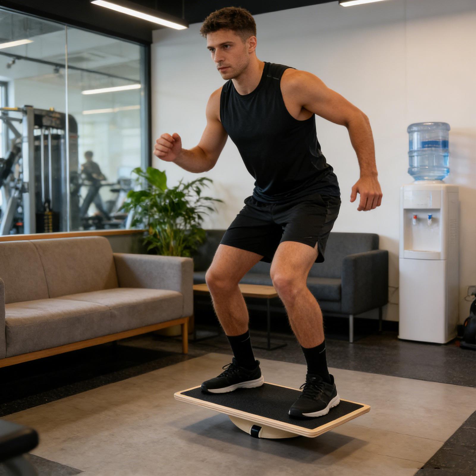 Wood Wobble Board Wood Non-Sli - Home Gym Room ulasan dan harga