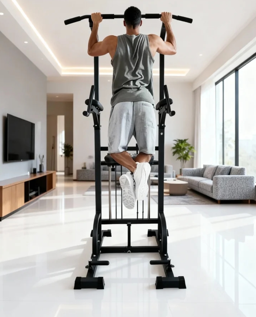 Power Tower Pull-Up Dip Statio - Home Gym Pull Up Bar ulasan dan harga