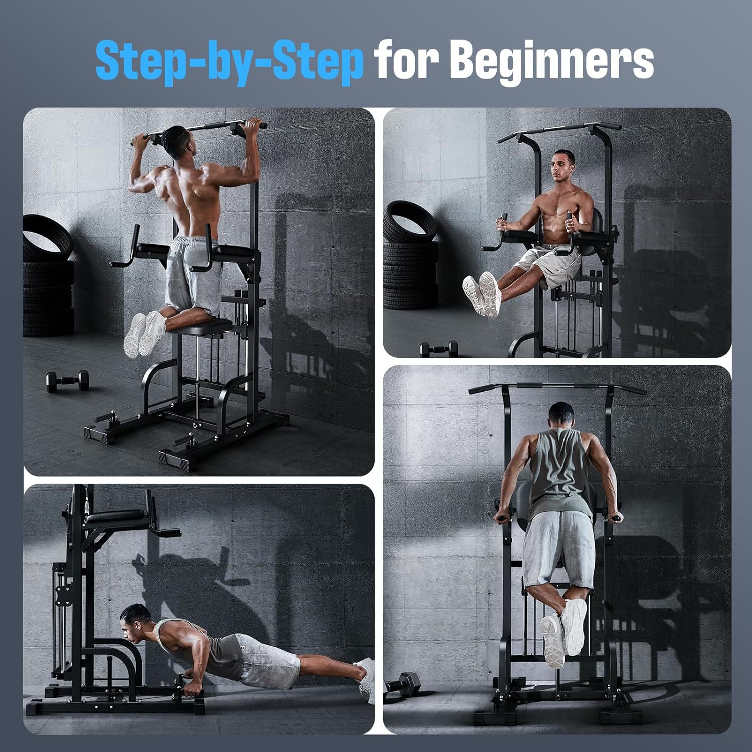 Power Tower Pull-Up Dip Statio - Home Gym Pull Up Bar ulasan dan harga