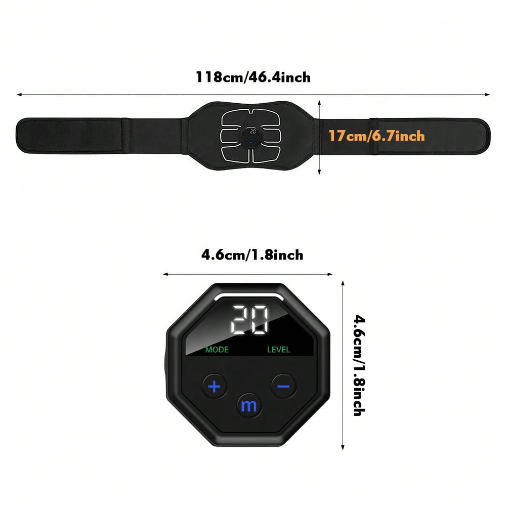 1Pc Abdominal Trainer Belt USB - Home Gym Essentials ulasan dan harga