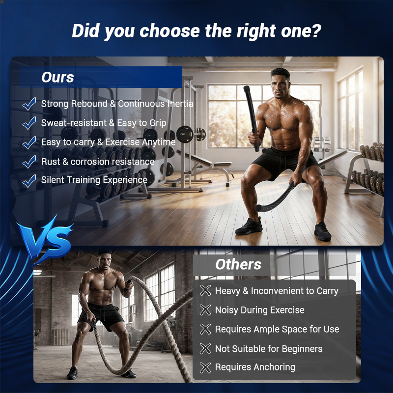 UMAY Ropeless Battle Rope, Low - Home Gym Workout Equipment ulasan dan harga