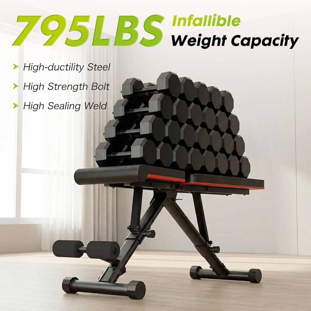 Adjustable Weight Bench for Fu - Home Gym Weight Bench ulasan dan harga