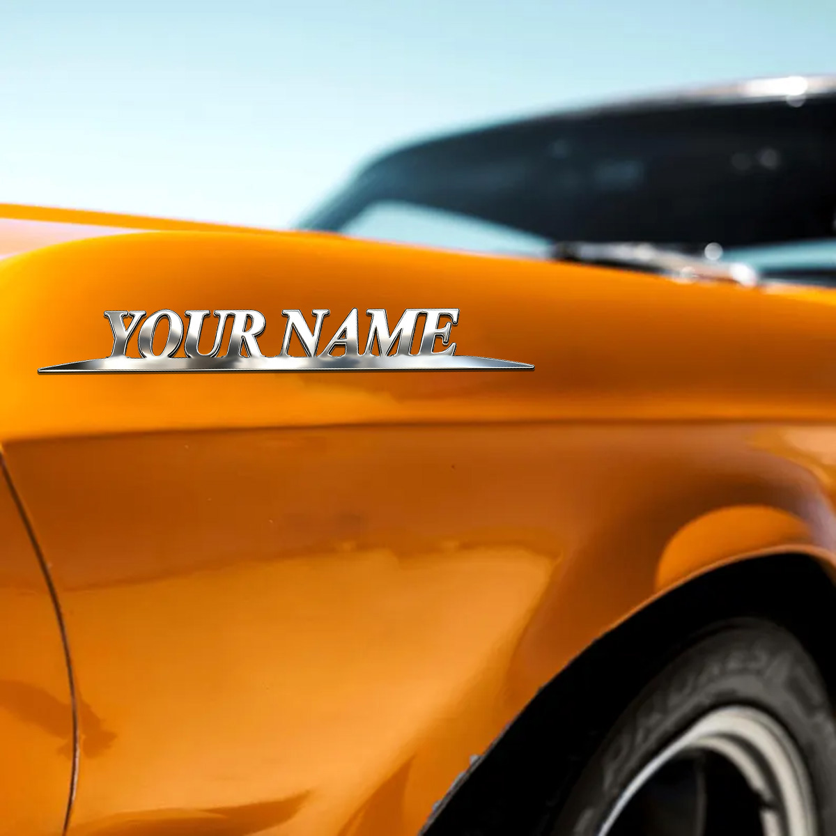 Metal Trendy YOUR NAME Sticker - Weight Plate Bumper ulasan dan harga