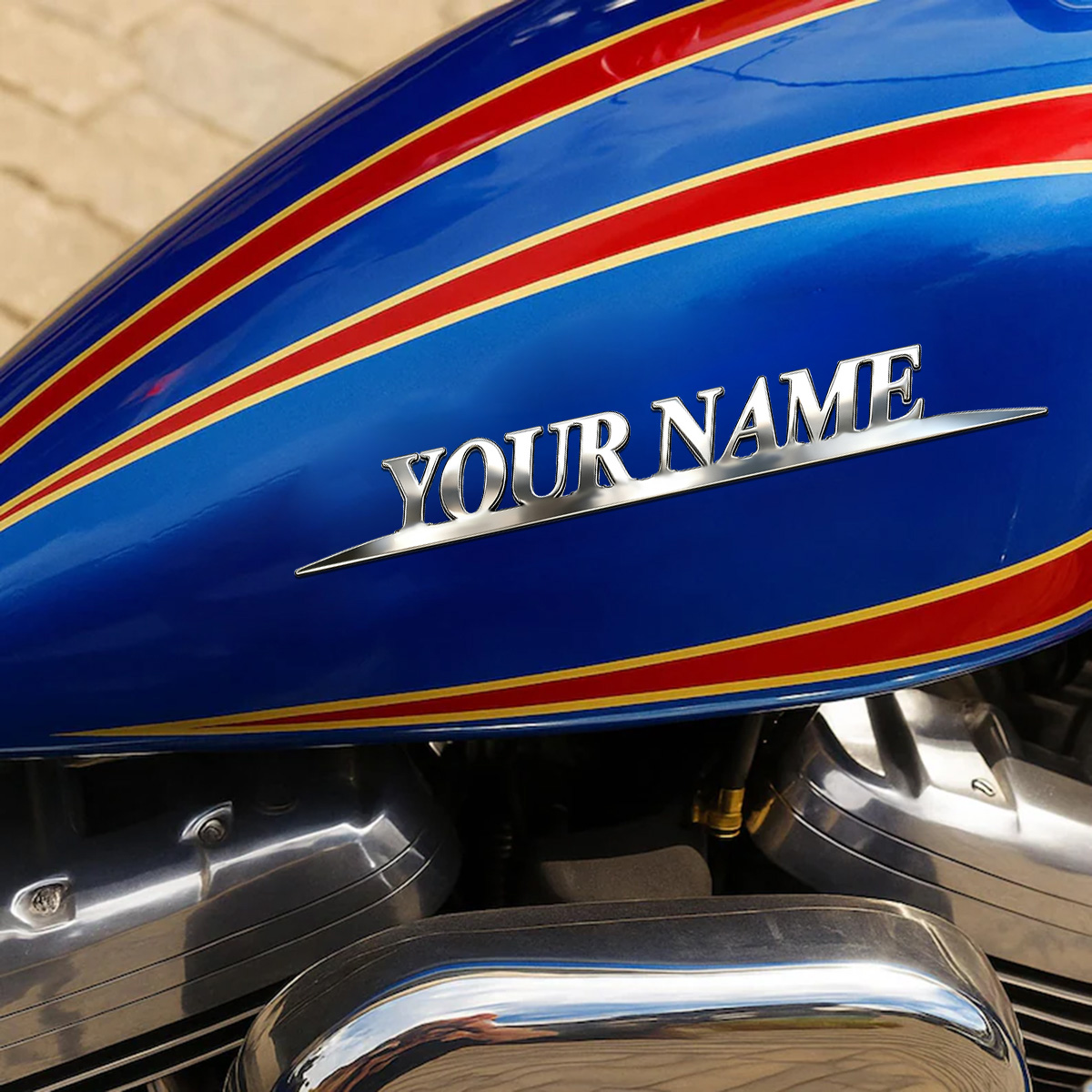 Metal Trendy YOUR NAME Sticker - Weight Plate Bumper ulasan dan harga