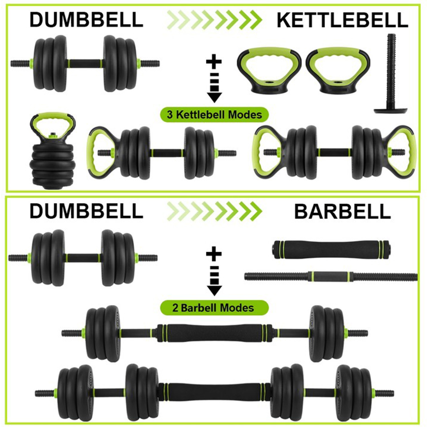 4 in 1 Adjustable Dumbbell Set - Home Gym Weight Bench ulasan dan harga