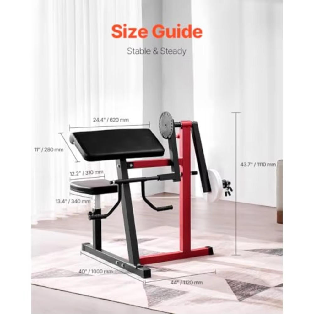 2-in-1 Preacher Curl Machine S - Home Gym Leg Extension Machine ulasan dan harga