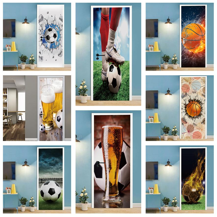 Football Basketball 3D Wallpap - Home Gym Room ulasan dan harga