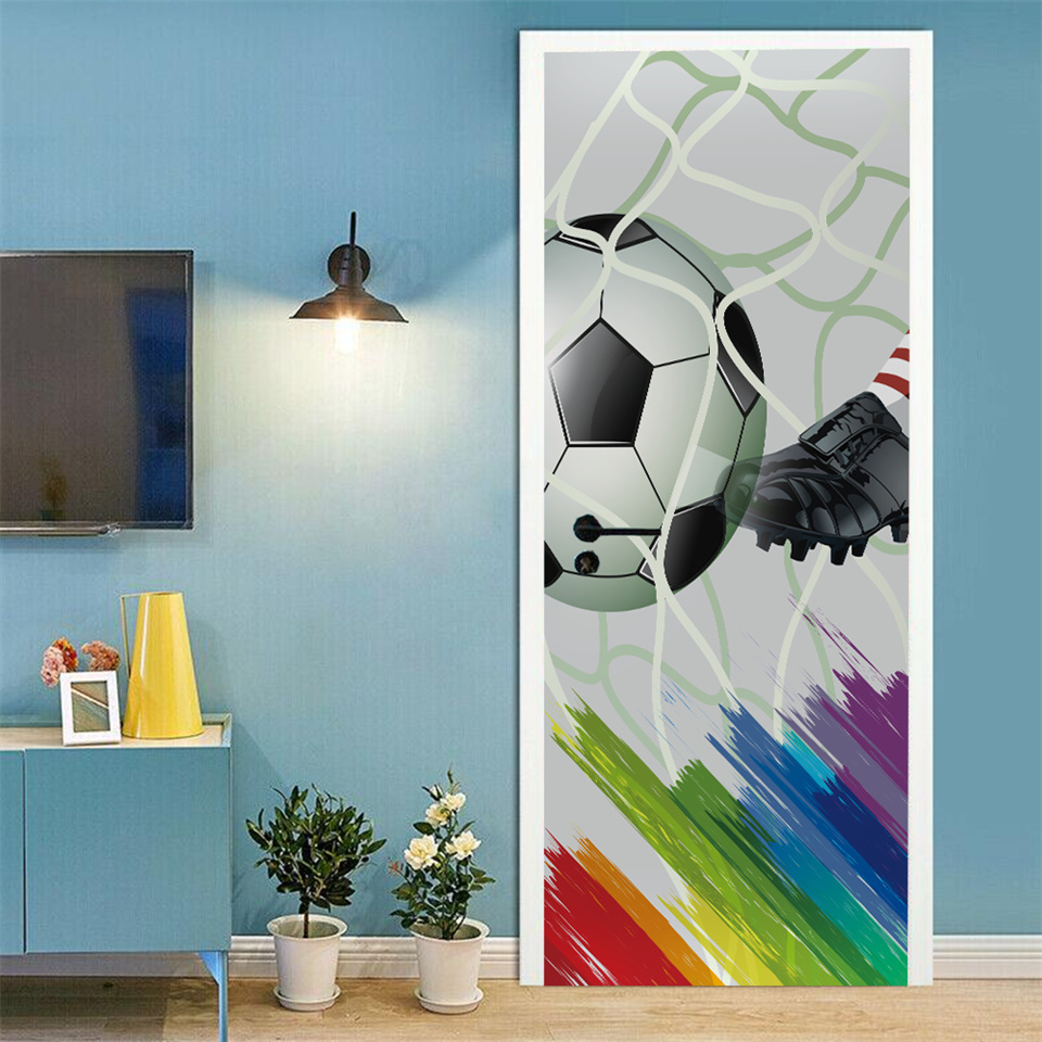Football Basketball 3D Wallpap - Home Gym Room ulasan dan harga