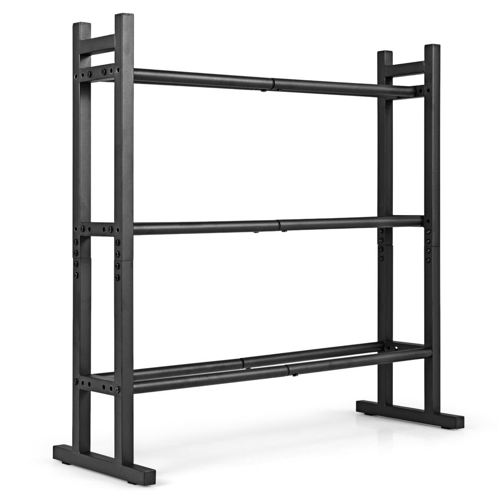 Heavy Duty 3-Tier Dumbbell Rac - Home Gym Weight ulasan dan harga