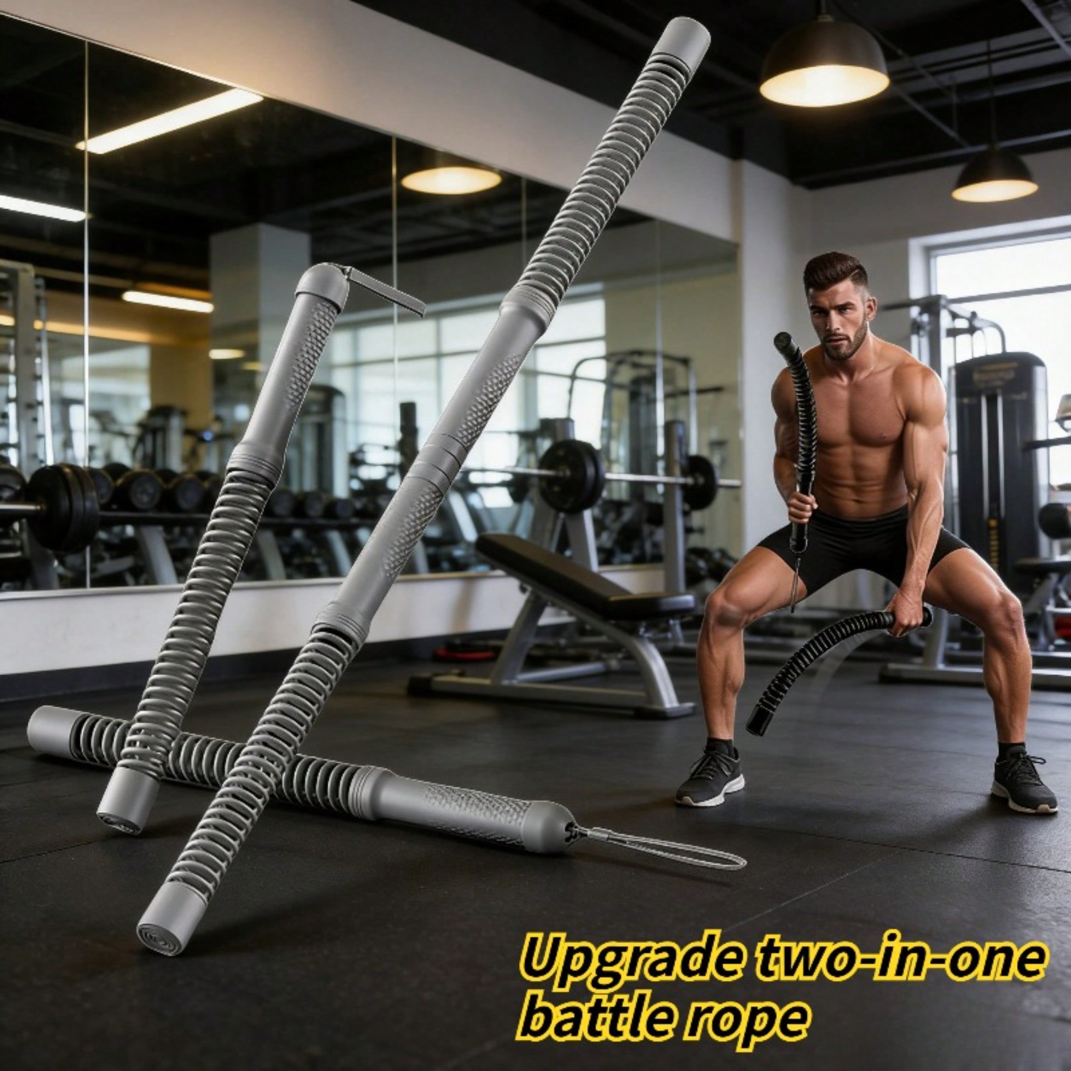 2-in-1 Upgraded Cordless Battl - Home Gym Workout Equipment ulasan dan harga