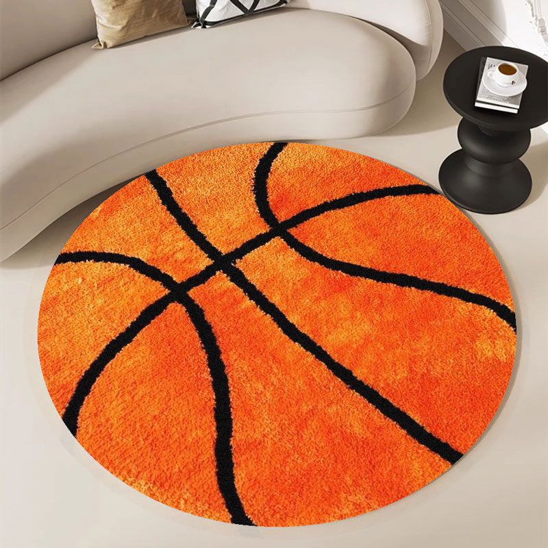 Basketball Pattern Round Rug F - Home Gym On Carpet ulasan dan harga