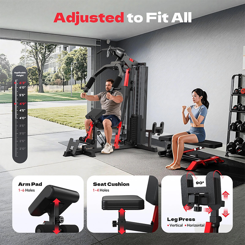 Pooboo Home Gym Workout Equipm - Home Gym Leg Extension Machine ulasan dan harga
