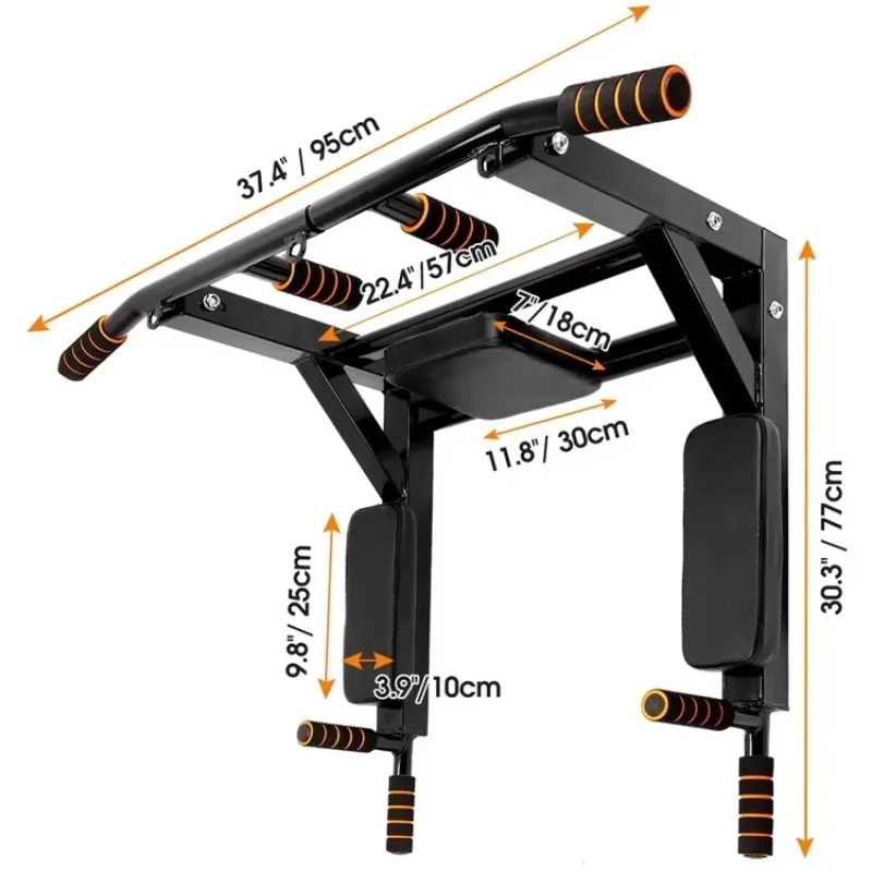 Wall-Mounted Pull-Up Bar for I - Home Gym Pull Up Bar ulasan dan harga