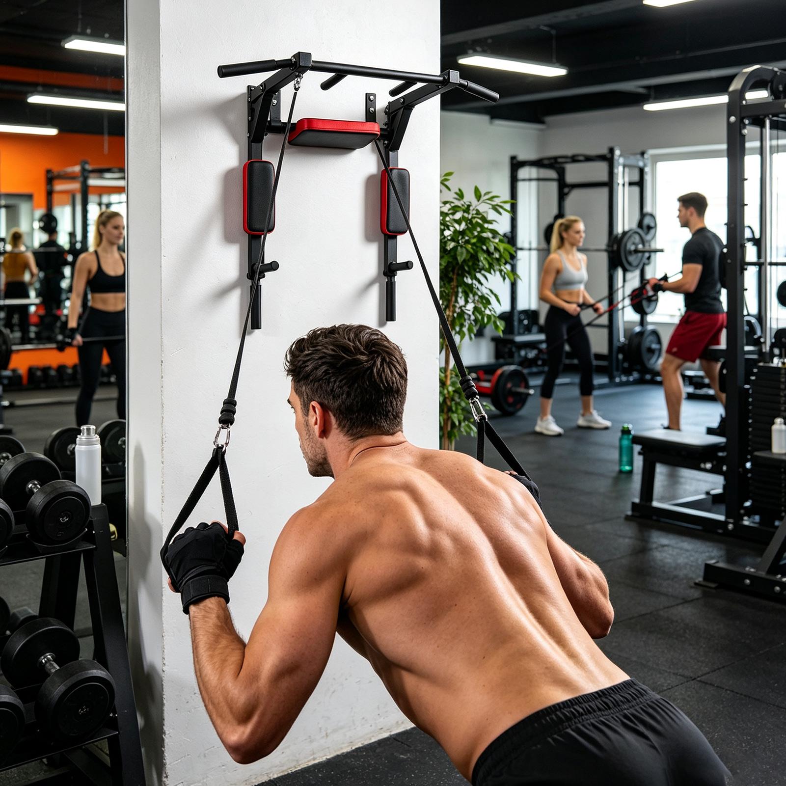 Wall-Mounted Pull-up Bar Fitne - Home Gym Pull Up Bar ulasan dan harga